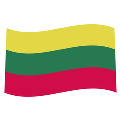 Flag of Lithuania vector graphics