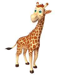 Fototapeta premium cute Giraffe cartoon character