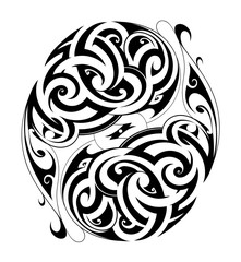 Maori tattoo shape