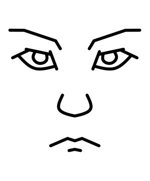  deawing face man