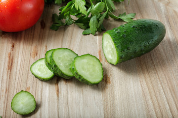Vegetarian food. Fresh green vegetables
