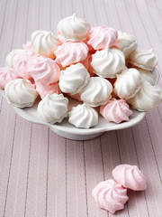 small spiral meringues - shallow depth of field
