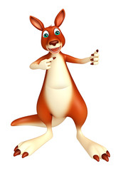 Fototapeta na wymiar funny Kangaroo cartoon character