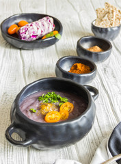 Soup puree of red cabbage