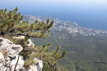 Fototapeta na wymiar Beautiful view of the southern coast in Crimea