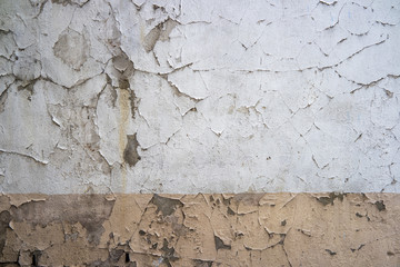 Old crackled white wall