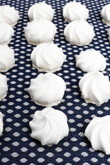 small spiral meringues - shallow depth of field