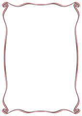 frame with Egypt flag