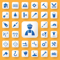 application design Construction Icons set.vector illustrration.