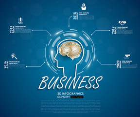 3d timeline infographics with icons set. vector. illustration.