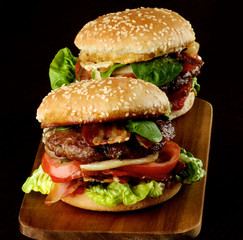 Two Tasty Hamburgers