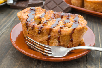 homemade french toast with chocolate