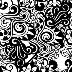 Hand drawn doodle pattern