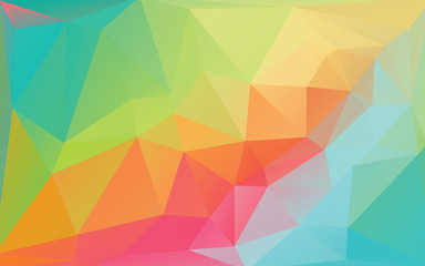 Colorful Abstract Low Poly Vector Background