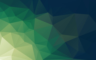 Fototapeta premium Green Abstract Low Poly Vector Background