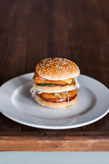 Fresh tasty hamburger