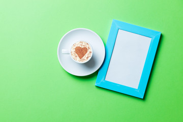 cup and photo frame