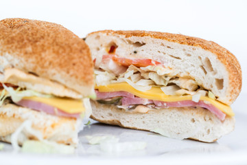 Fresh tasty hamburger