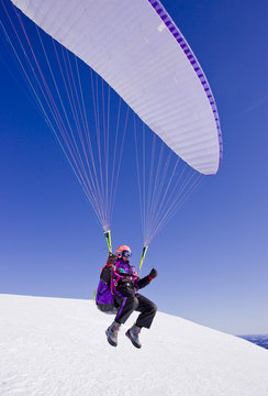 Paragliding in the north of Sweden.