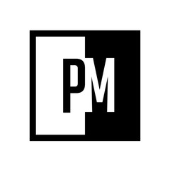 initial square half logo