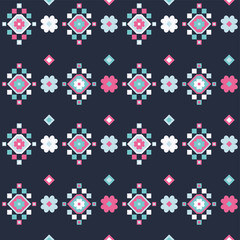 Ethnic boho seamless pattern. Print. Repeating background. Cloth design, wallpaper.