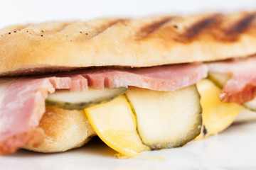 Fresh sandwich from above