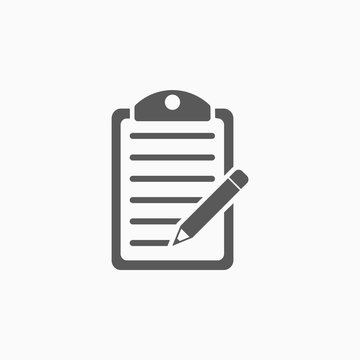 Clipboard Pencil Icon