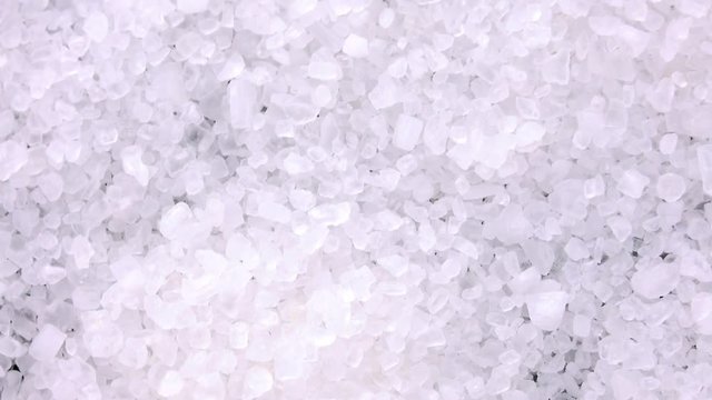Coarse Salt as seamless loopable detailed 4K UHD footage