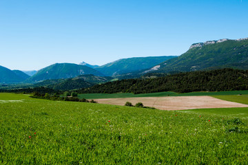 Fototapeta na wymiar paysage des Hautes Alpes - France