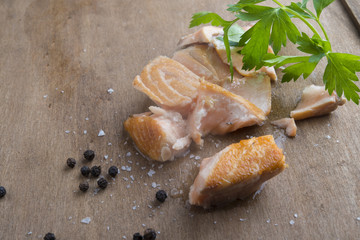 Salmon pieces
