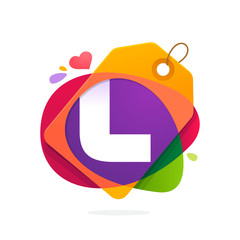 L letter logo with Sale tag.
