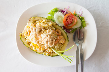 Thai food, Fried rice in pineapple