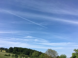 Flugzeuge am Himmel 