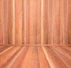 wooden floor and wall