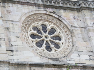 Obraz premium Bourgogne - Saône-et-Loire - Rosace de l'Eglise Saint-Pierre 