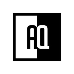 initial square half logo 