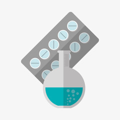 Medical care design. Health care icon. Colorful illustration