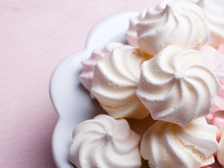 small spiral meringues - shallow depth of field