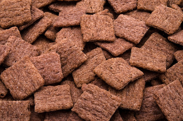 Red rice crackers closeup
