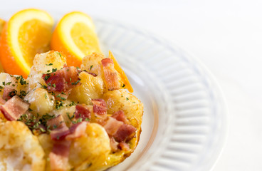 potatoes breakfast casserole close up 