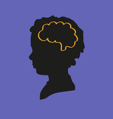 profile of a child with brain