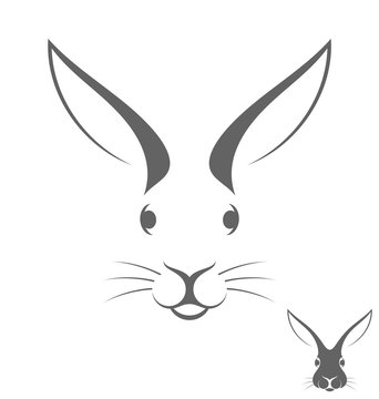 Rabbit head. Logo 