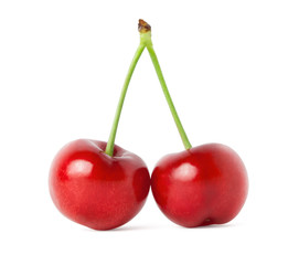 Cherry isolated on white background