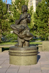 Obraz premium Street sculpture in Astana, capital of Kazakhstan