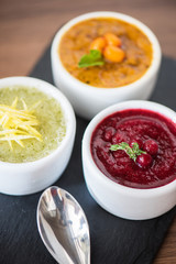 Refreshing lemon cranberry seabuckthorn sorbet