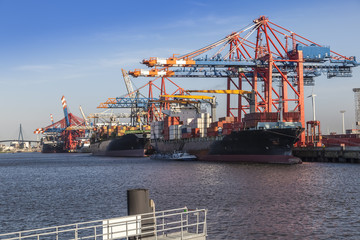 Container Port at Hamburg