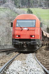 Obraz premium pociąg towarowy