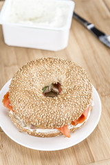 Bagel with Salmon