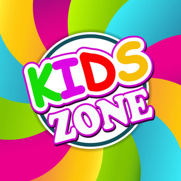 Kids Zone Banner Design. Children Playground Zone. 