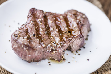 Fresh grilled Beef Steak